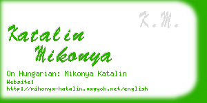 katalin mikonya business card